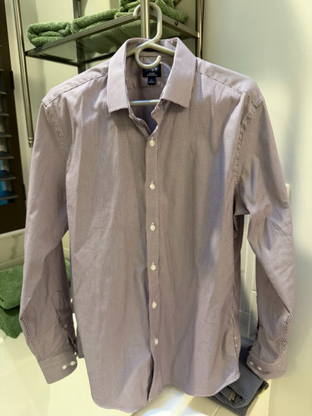 Men's JCrew Bowery Performance Dress Shirt--Large
